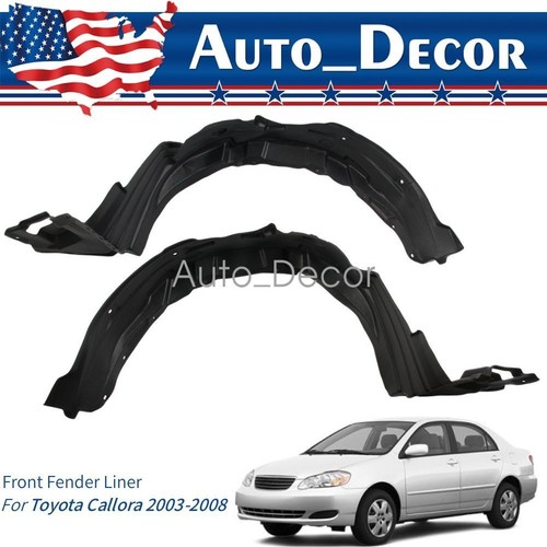 Pair front inner fender liner - front,