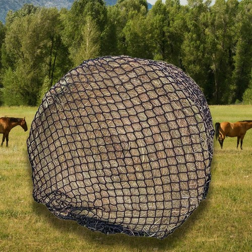 Slow feeder round bale - feeder, net