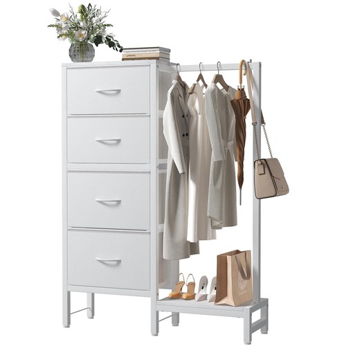 Tall dresser with hanging - with,