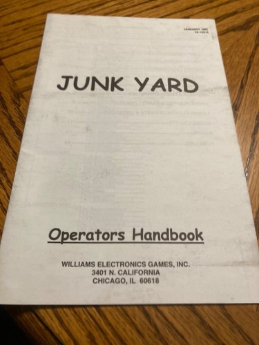 Junkyard pinball operator - pinball,