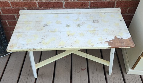 Vintage funky solid wood side - wood,