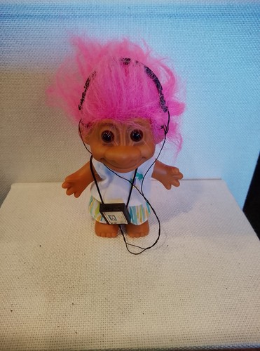 Troll doll pink straight - pink,