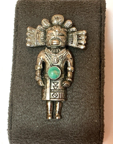 Sterling silver tribal kachina - sterling,