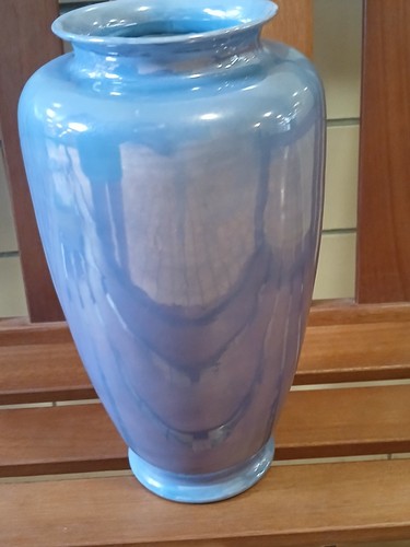 Vintage large blue glazed - vintage,