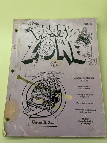 Party zone pinball manual - party,