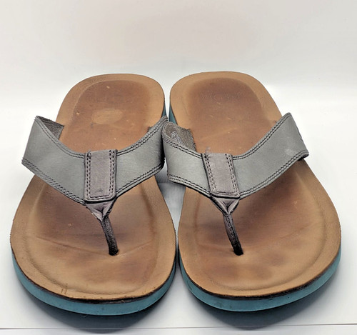 Ugg mens gray leather flip - mens,