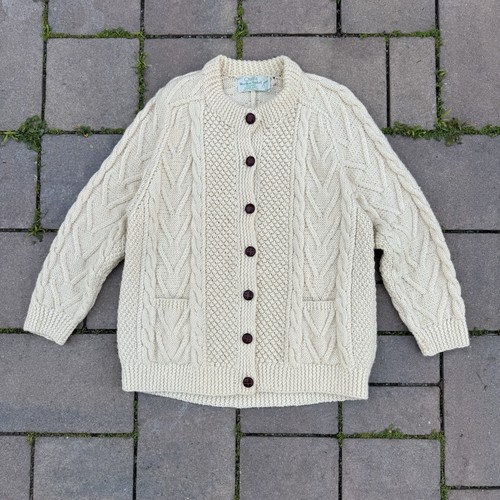 Vintage irish aran - hand, knit