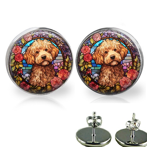 Goldendoodle puppy dog - dog, mom