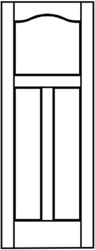 Panel flat eyebrow top - flat, stile