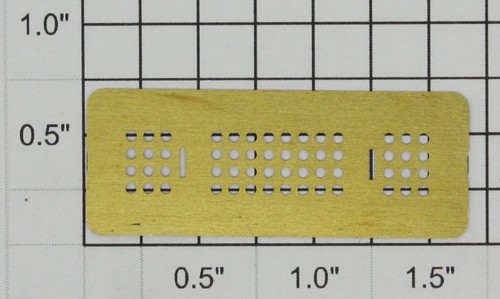 Lionel 318 brass grill - brass,