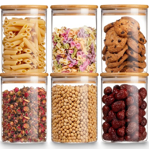 Glass storage jars with - glass,