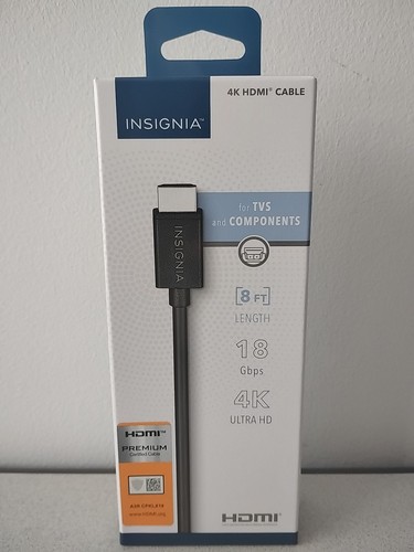 Hdmi cable insignia 4k - cable, 8'