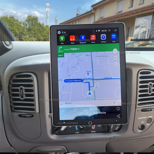 Rotatable car radio for - 10'',