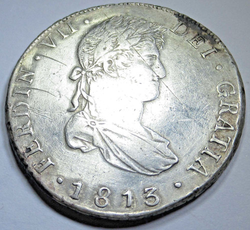 1813 guatemala silver - silver, 8