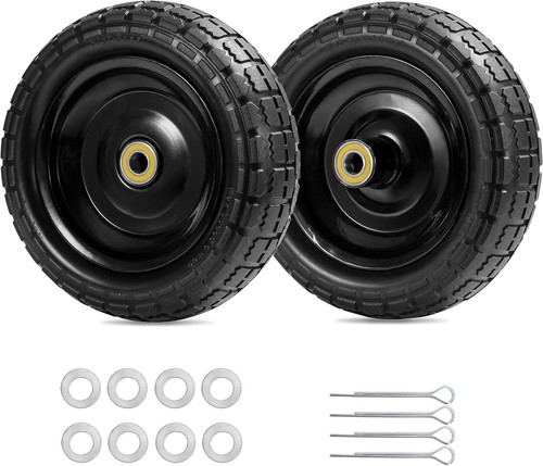 Inch flat free solid wheels - 10, flat-free