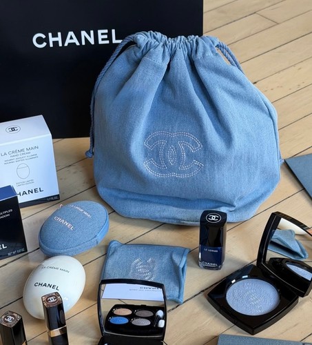Medium chanel denim drawstring - chanel,