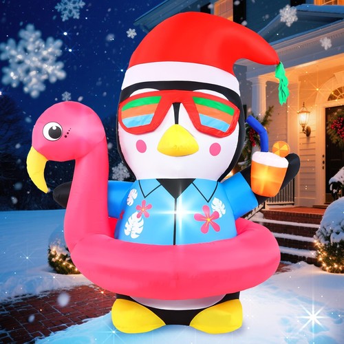 Christmas inflatable penguin - christmas,