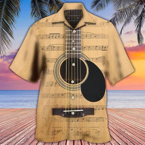 Guitar retro music note - retro, aloha