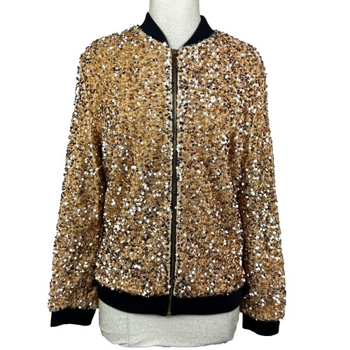 Extro vert sequin bomber - sequin,