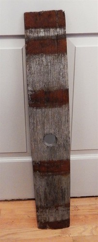 Vintage oak wine barrel stave - barrel,