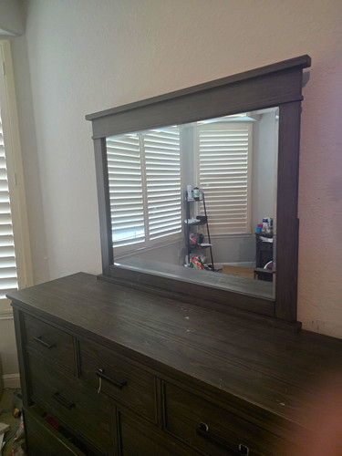Dark wood drawer - dark,