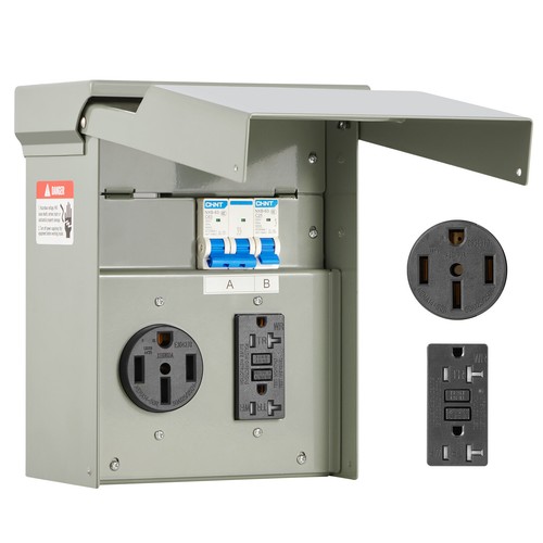 Temporary power outlet panel - outlet,