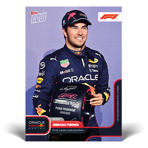 2022 topps now 5 sergio - now, f1