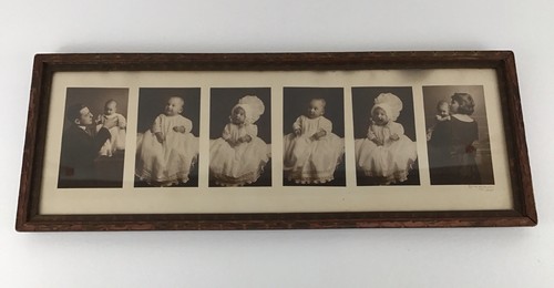Antique baby photo - baby, frame