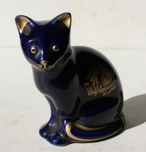 Cat figure limoges castel - limoges,