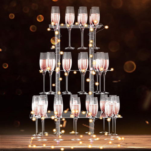 Tier acrylic champagne - 3-tier,