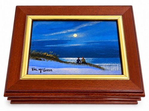Val mcgann signed - signed, oil