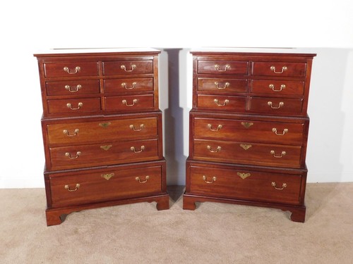 Pair hickory chair triple - pair,