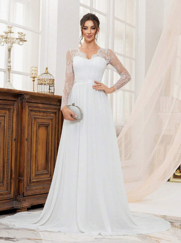Vestido novia encaje - vestido, de