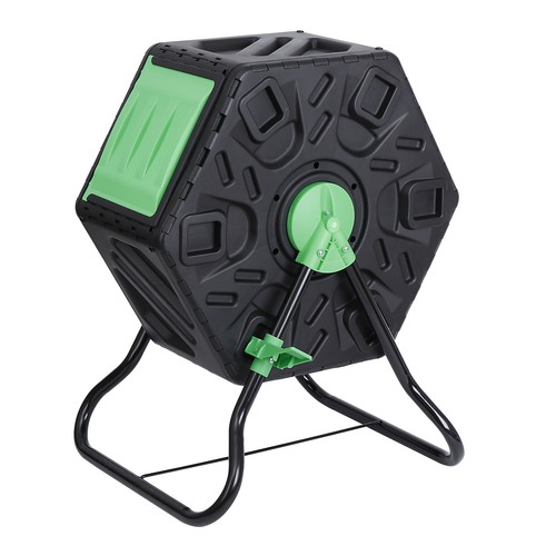 Large chamber compost tumbler - large,