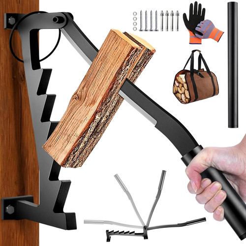 Wall mounted firewood - mounted,