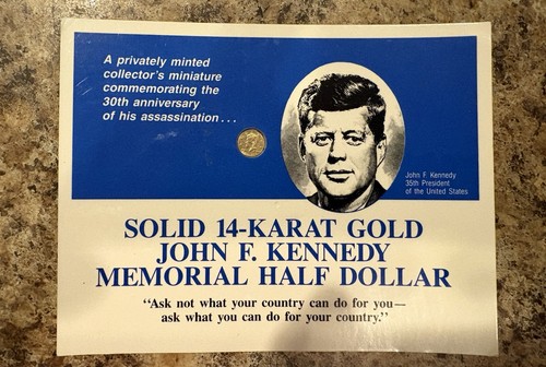 John kennedy solid 14 - kennedy, 14-karat