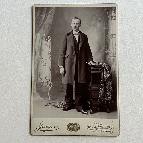 Antique cabinet card - cabinet,