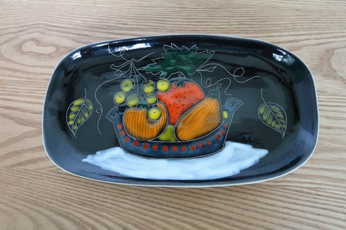 Vtg hand painted ceramic fall - vtg,