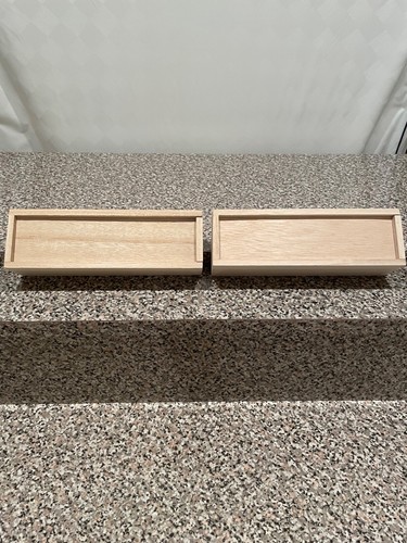 Two unfinished wooden - unfinished,