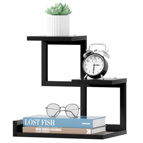 Gannyfer wood desktop shelf - desktop,
