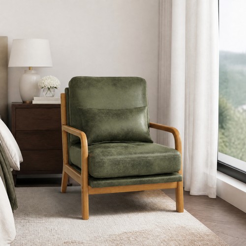 Wood accent chair for - for, living