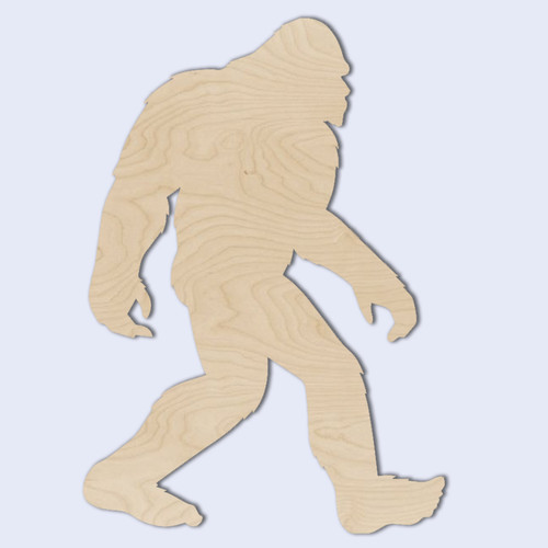 Bigfoot sasquatch wood shape - wood,