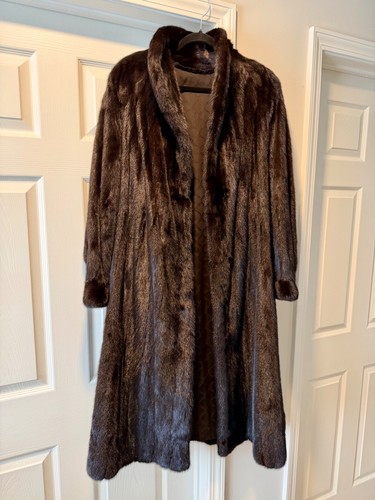 Full length mink fur coat - full,