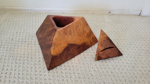 Unique vintage burled - vintage, triangle