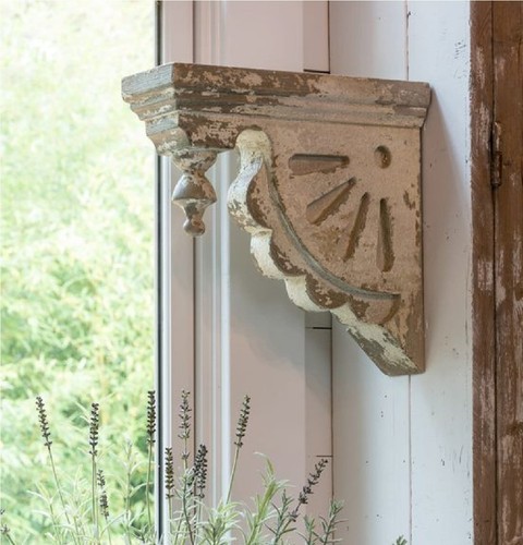 Hand carved wood corbel - hand-carved,
