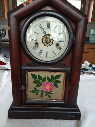 Antique ansonia mantle clock - antique,