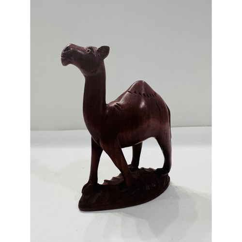 Hand carved wooden - carved, camel
