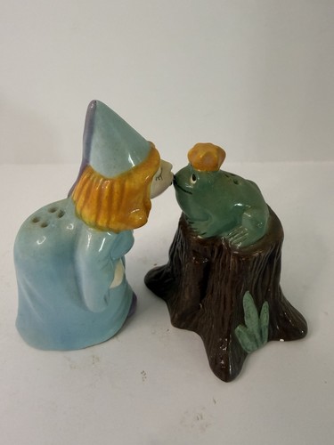 Vintage clay art princess frog - clay,