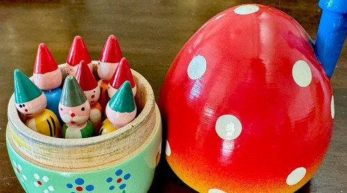 Vtg matryoshka style mushroom - matryoshka,