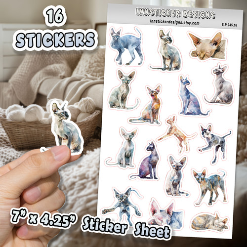 Sphynx cat stickers - sphynx, stickers,